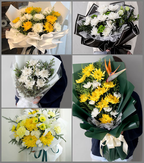 河北沧州献县西城乡白事花束代送